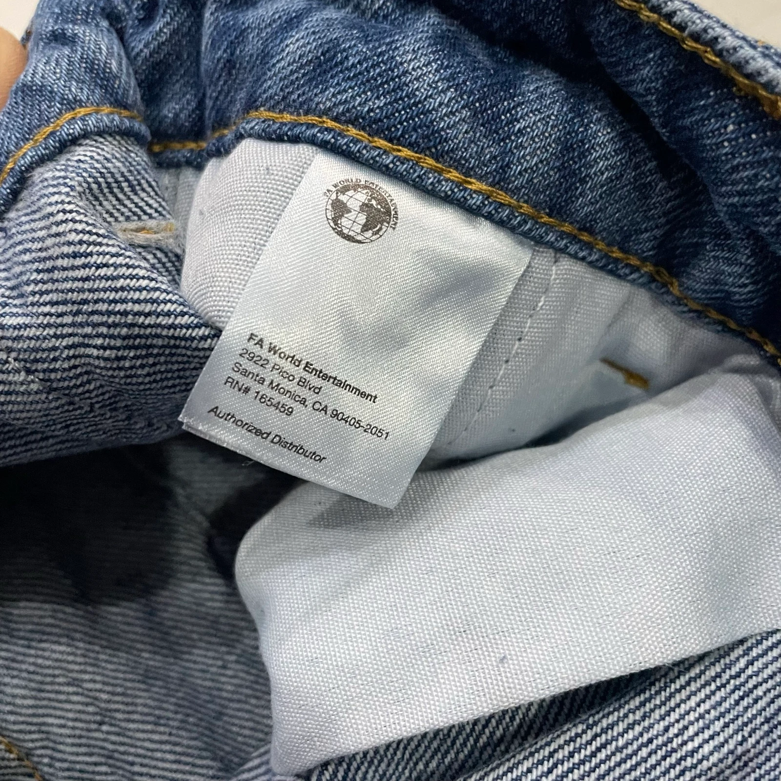 Fucking Awesome korte broek - Baggy Pleated Denim Shorts (blauw) – photo 7
